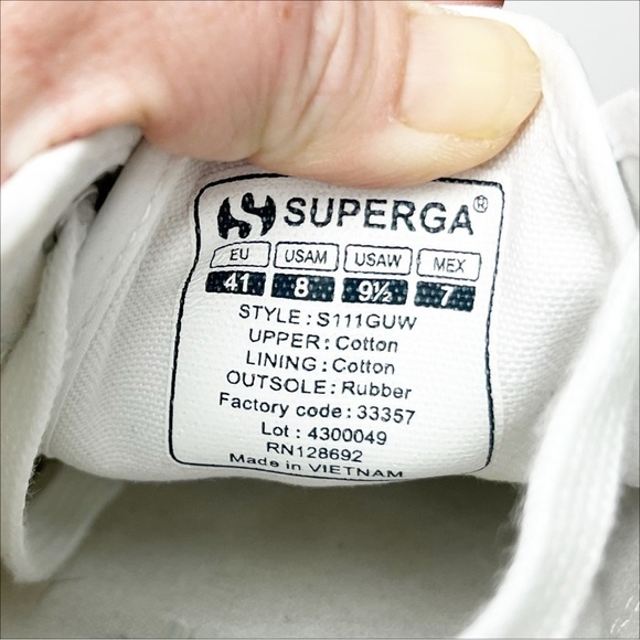 Superga X Chicas Latina Embroidered Sneakes 8 white canvas platform cactus shoes - Picture 9 of 12